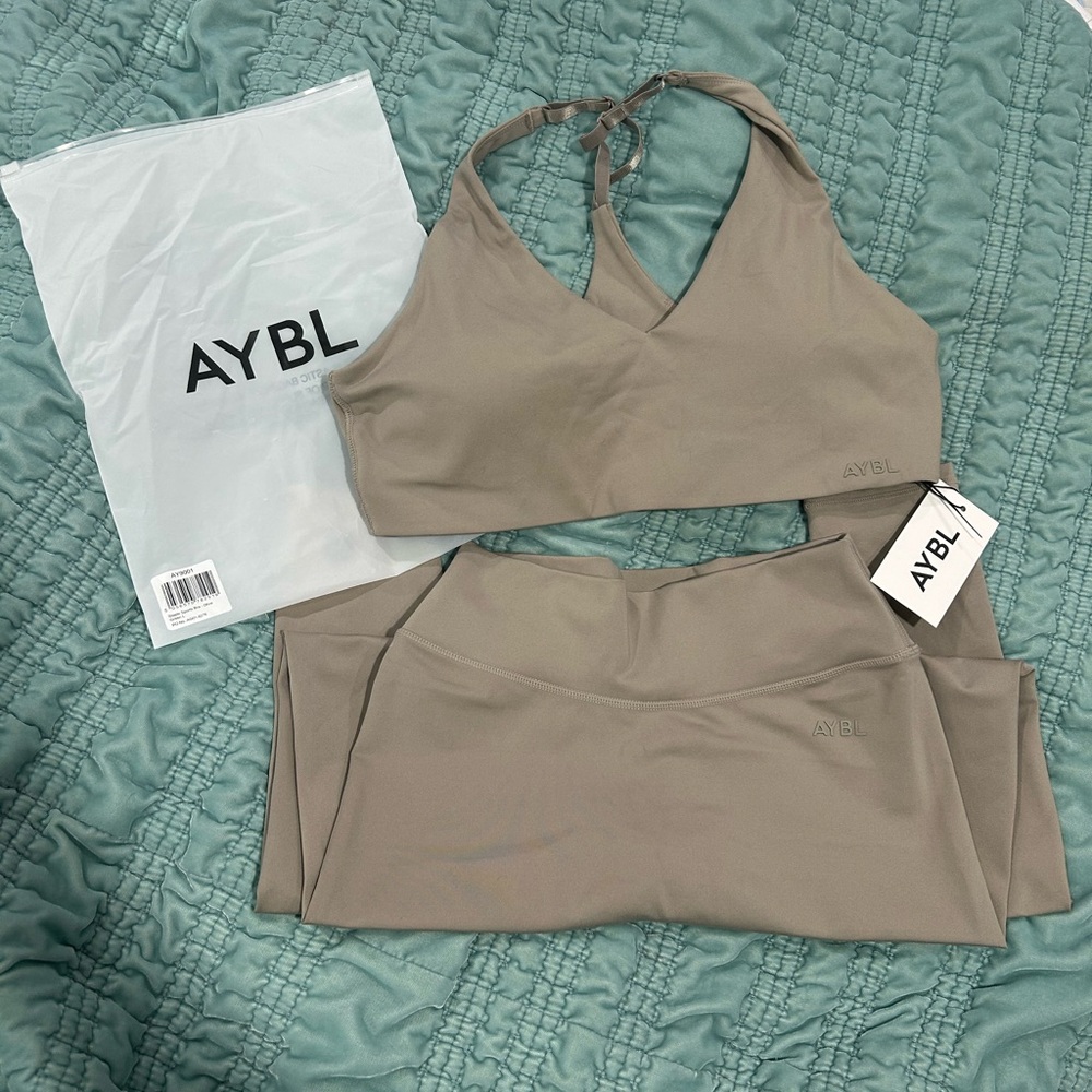 AYBL Muted Taupe Activewear Set